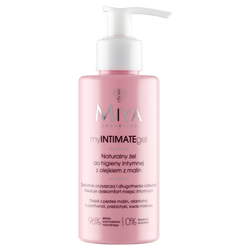 Miya myINTIMATEgel, żel do higieny intymnej z olejkiem z malin, 140 ml
