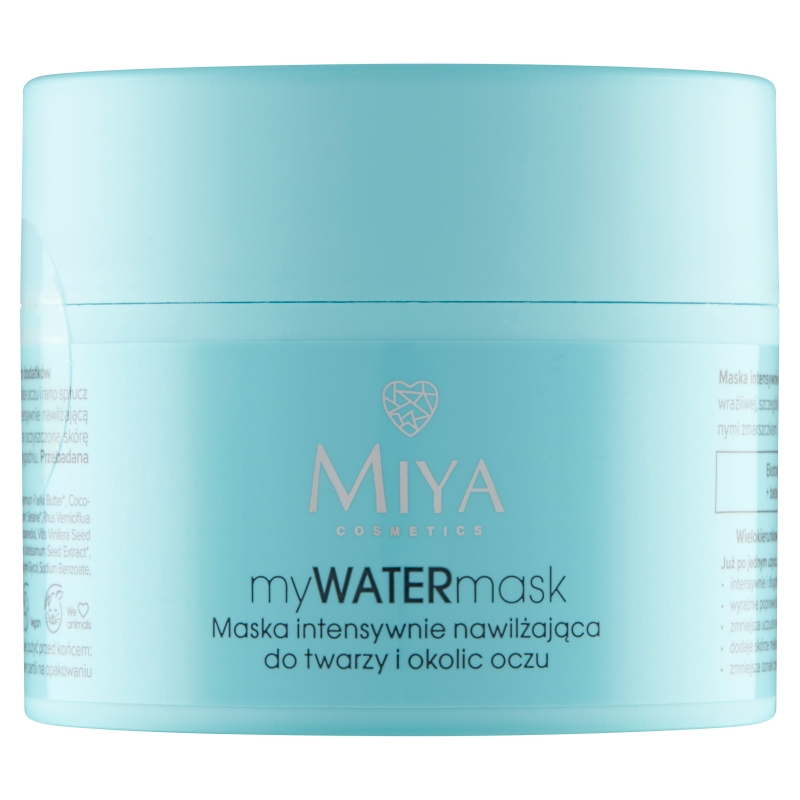 Miya myWATERmask, maska intensywnie nawilżająca do twarzy i okolic oczu, 50 g