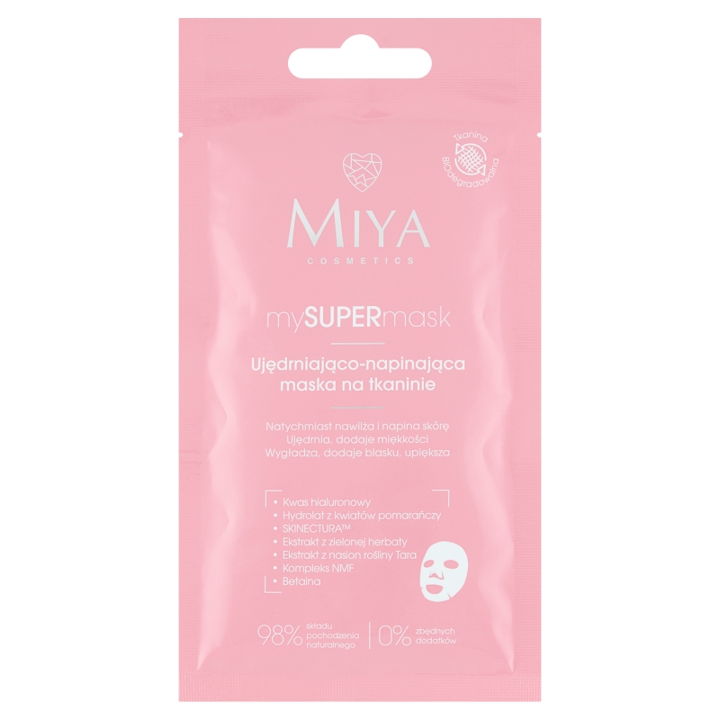 Miya mySUPERmask, maska na tkaninie ujędrniająco – napinająca, 1 szt.