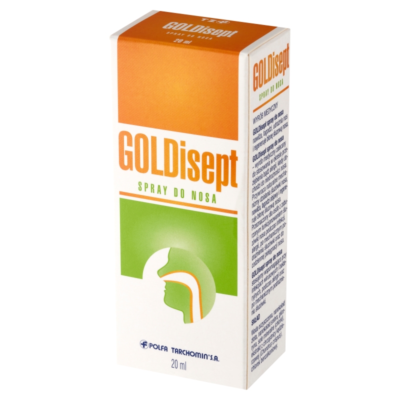 Goldisept, spray do nosa regenerujący błonę śluzową, 20 ml