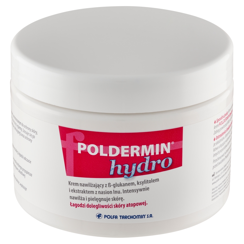 Poldermin Hydro, krem intensywnie nawilżający dla cery suchej i wrażliwej, 500 g