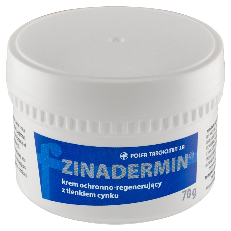 Zinadermin, krem ochronno-regenerujący z tlenkiem cynku, 70 g