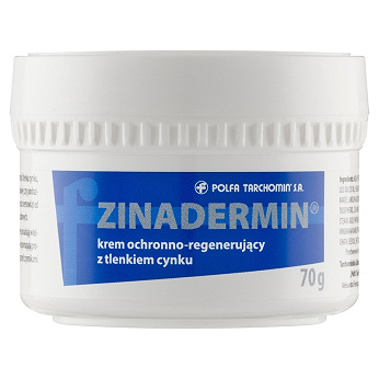 Zinadermin, krem ochronno-regenerujący z tlenkiem cynku, 70 g