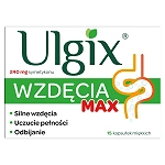 Ulgix Wzdęcia Max , kapsułki na wzdęcia i problemy trawienne, 15 szt.
