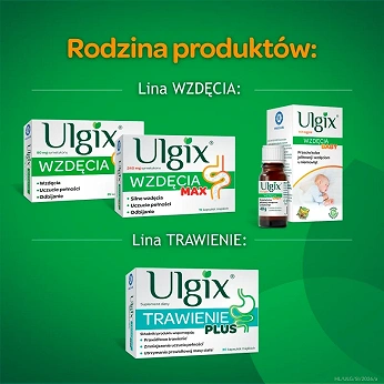 Ulgix wzdęcia, 80 mg 25 kapsułek
