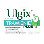 Ulgix Trawienie Plus , kapsułki ze składnikami wspomagającymi prawidłowe trawienie i zmniejszenie uczucia pełności, 30 szt.