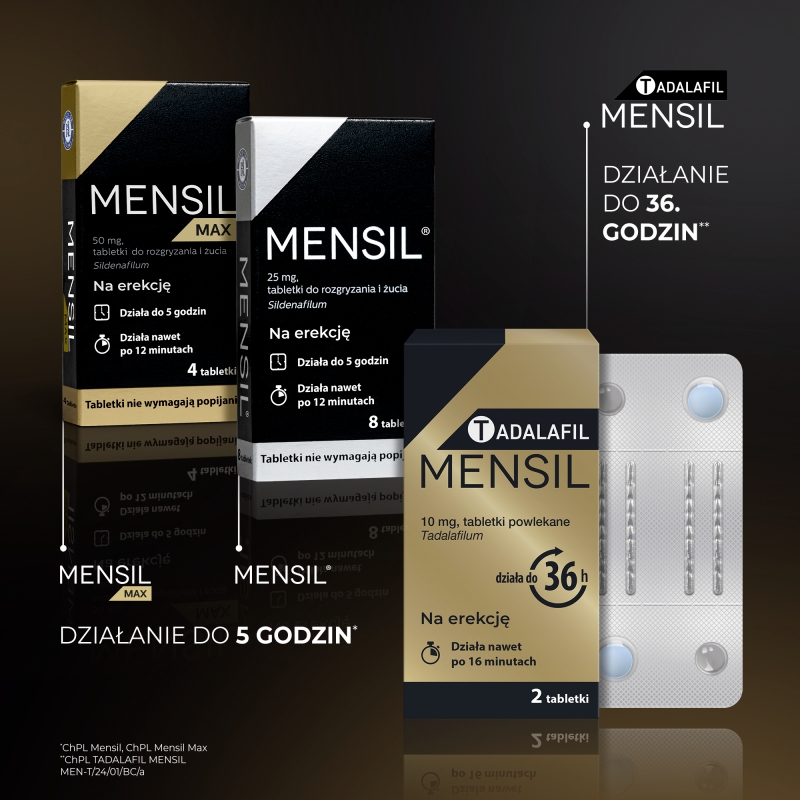 Tadalafil Mensil, tabletki na erekcję, 2 szt.