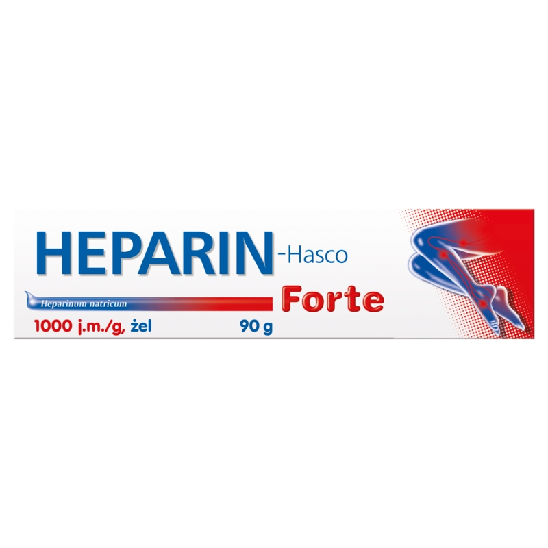 Heparin-Hasco Forte 1000j.m./g żel, 90 g
