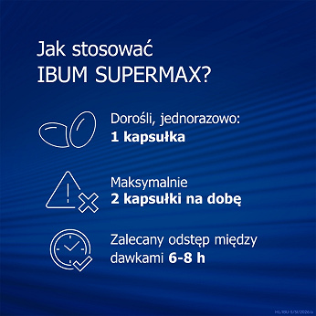 Ibum Supermax 600 mg, 20 kapsułek