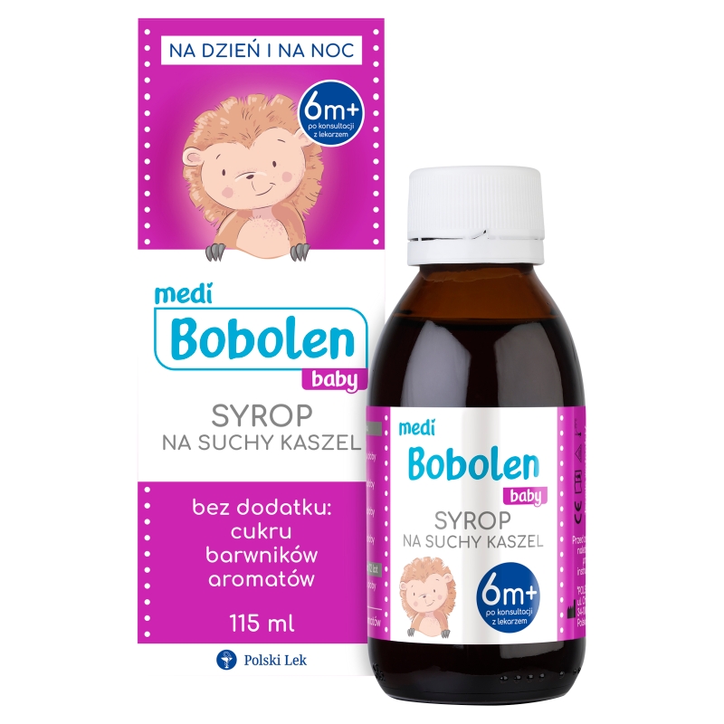 Bobolen, syrop na suchy kaszel, 115 ml