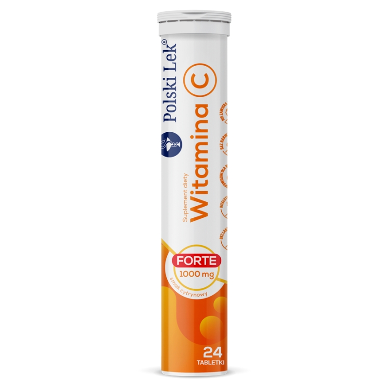 Polski Lek Witamina C Forte 1000 mg  24 tabletki musujące