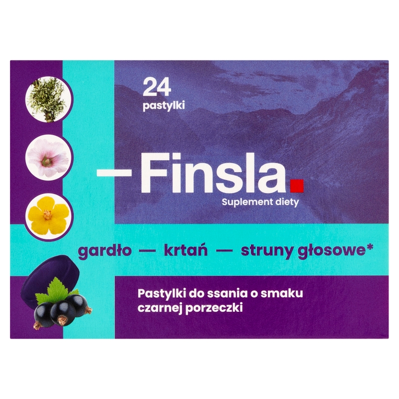 Finsla, 24 pastylki do ssania