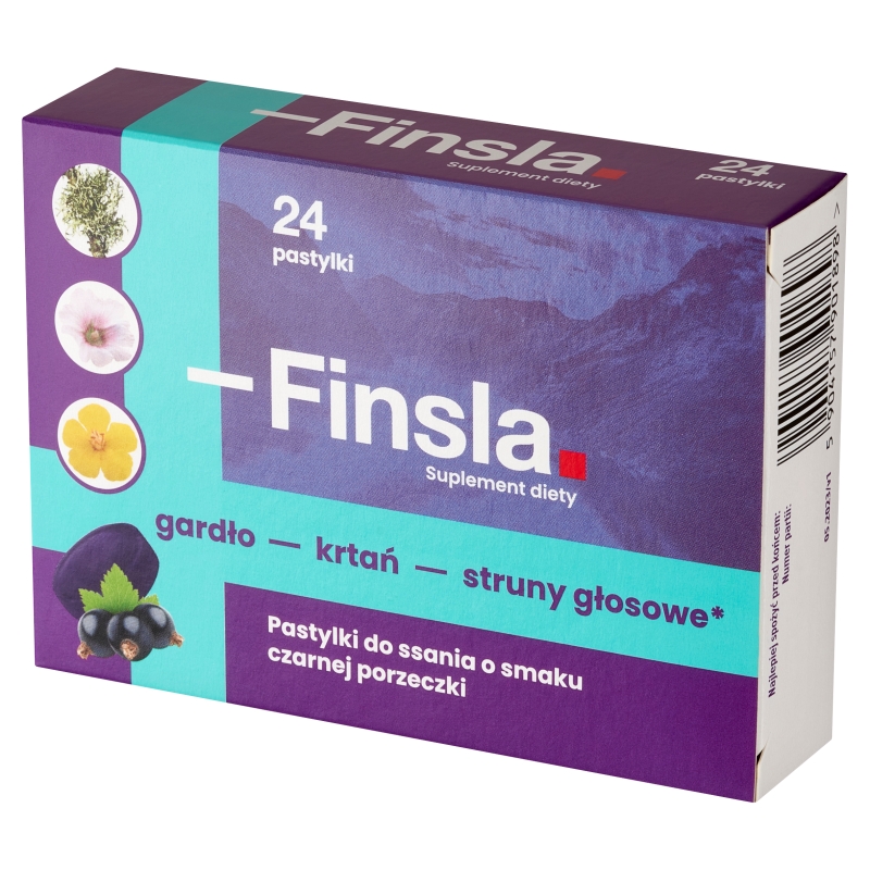 Finsla, 24 pastylki do ssania