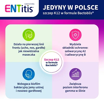 Entitis, 30 pastylek do ssania, tutti frutti
