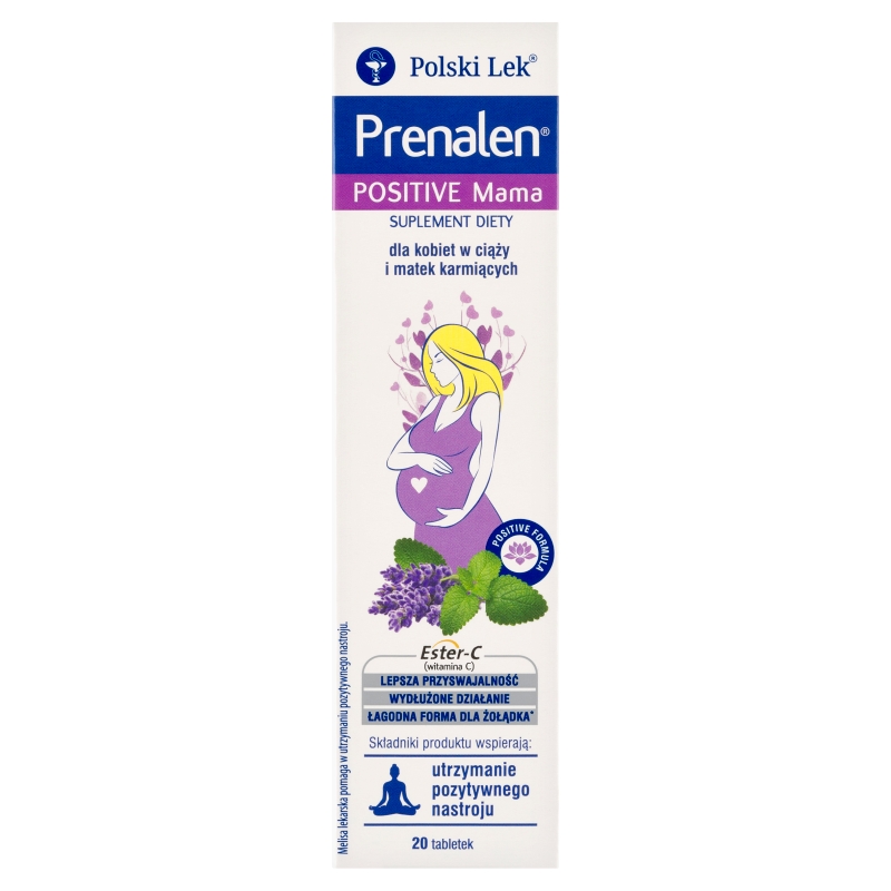 Prenalen Positive Mama 20 tabletek musujących o smaku mango