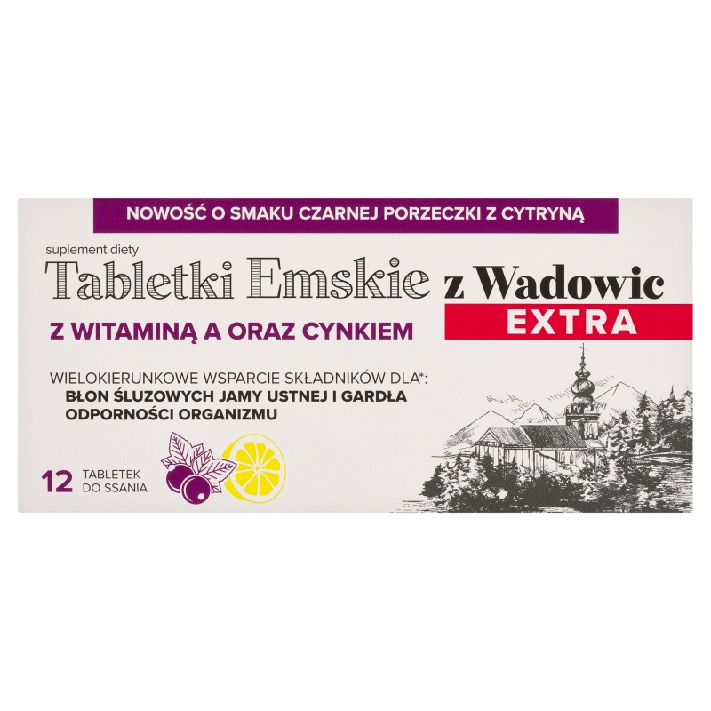 Emskie Z Wadowic Extra, 12 tabletek do ssania
