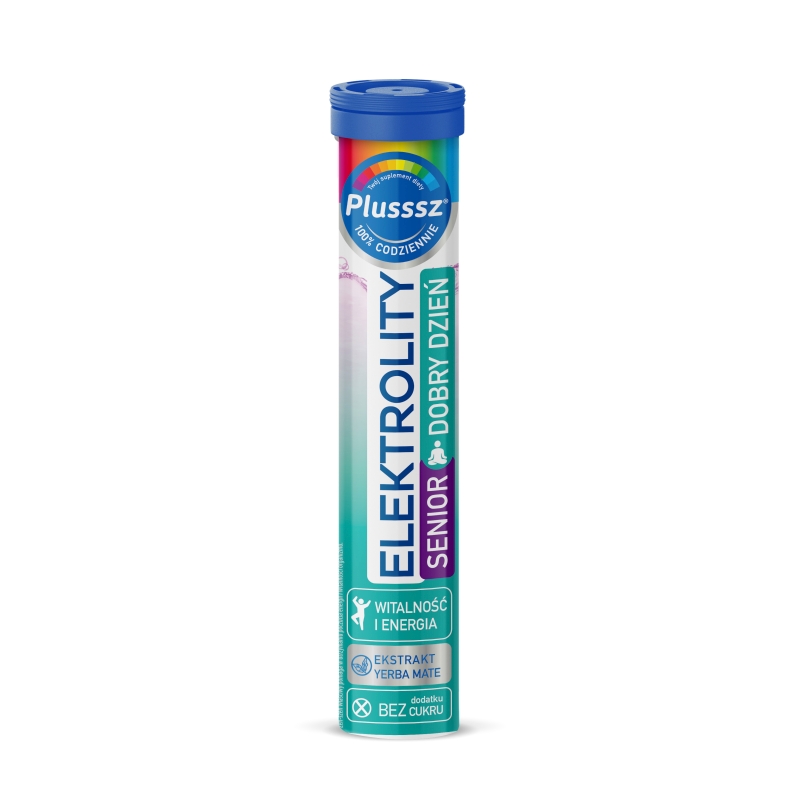Plusssz Elektrolity Senior Dobry Dzień, 24 tabletki musujące
