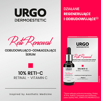 URGO DERMOESTETIC Reti Renewal, serum odbudowująco-odmładzające, 30 ml KRÓTKA DATA 30.11.2025
