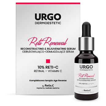 URGO DERMOESTETIC Reti Renewal, serum odbudowująco-odmładzające, 30 ml KRÓTKA DATA 30.11.2025