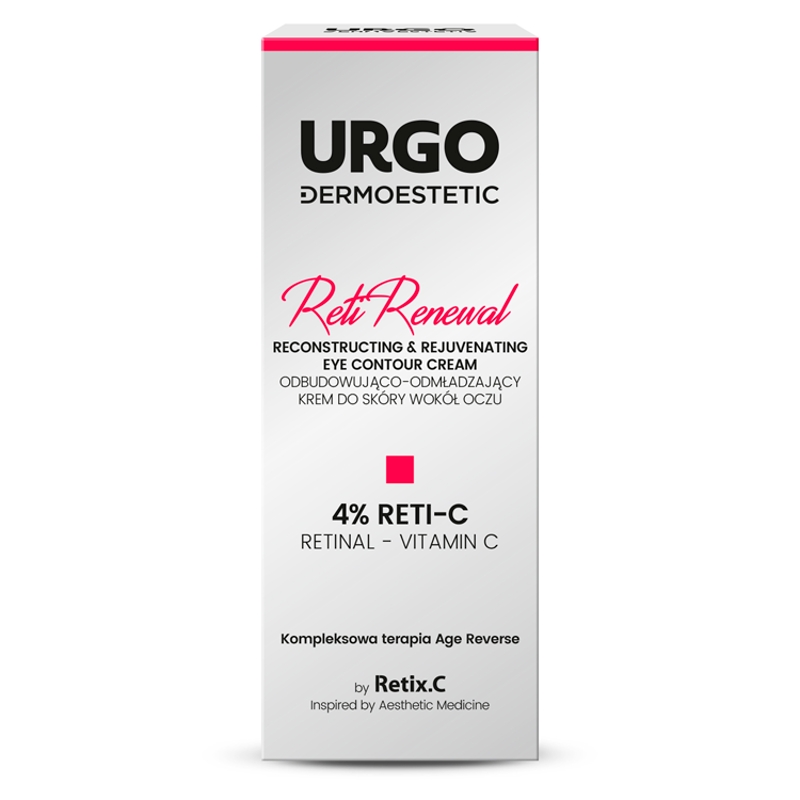 URGO URGO DERMOESTETIC Reti Renewal, krem do skóry wokół oczu odbudowująco-odmładzający, 15 ml — Inhaltsstoffe i ocena