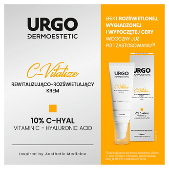 URGO DERMOESTETIC C-Vitalize, krem rewitalizująco-rozświetlający, 48 ml