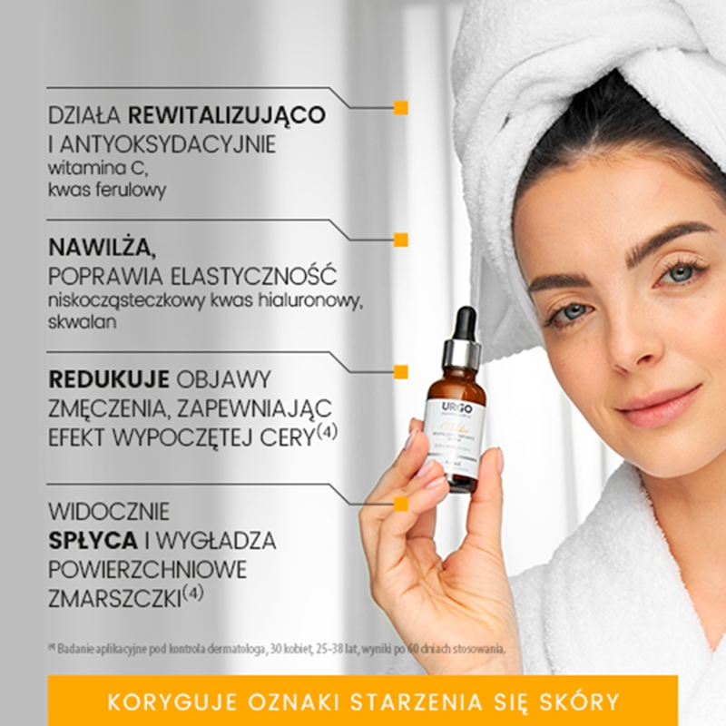 URGO DERMOESTETIC C-Vitalize, serum rewitalizująco-rozświetlające, 30 ml