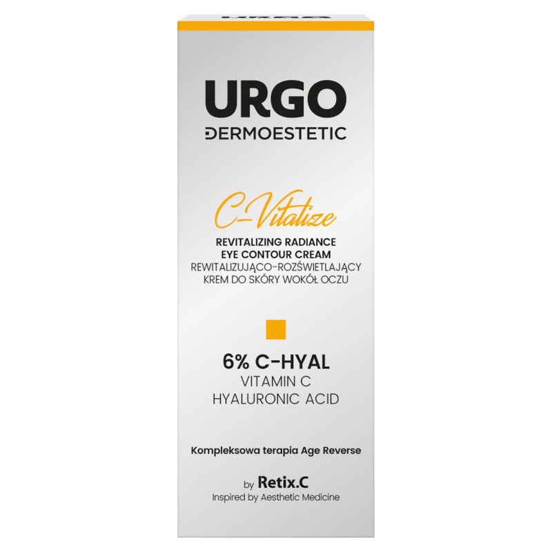 URGO URGO DERMOESTETIC C-Vitalize, krem rewitalizująco-rozświetlający pod oczy, 15 ml — Inhaltsstoffe i ocena