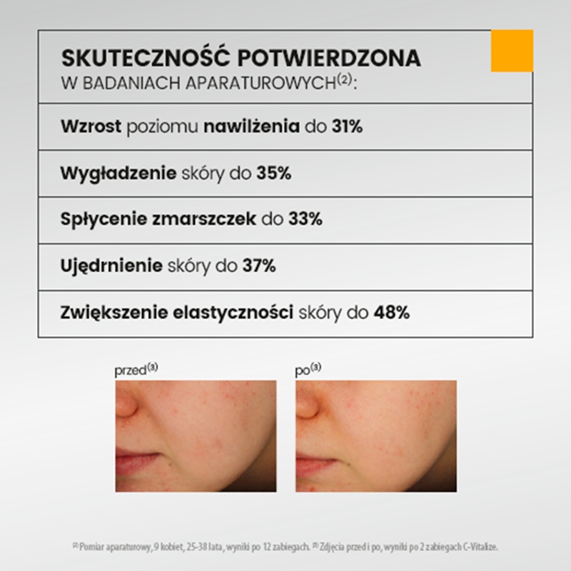 URGO DERMOESTETIC C-Vitalize, zestaw: peeling - 50 ml, ampułka z serum - 4x1 ml, maska do twarzy - 4x2,5 ml
