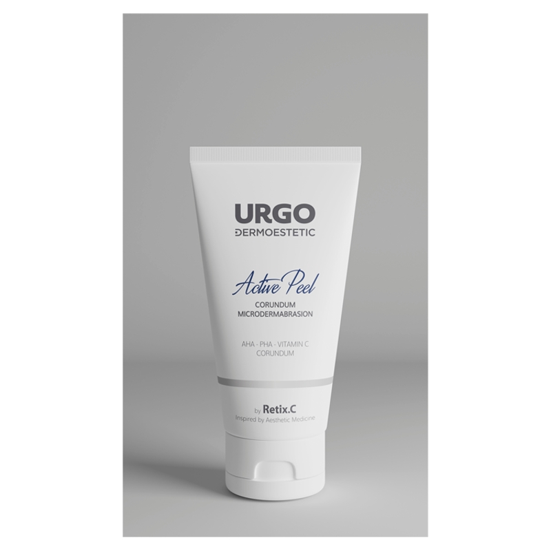 URGO DERMOESTETIC C-Vitalize, zestaw: peeling - 50 ml, ampułka z serum - 4x1 ml, maska do twarzy - 4x2,5 ml