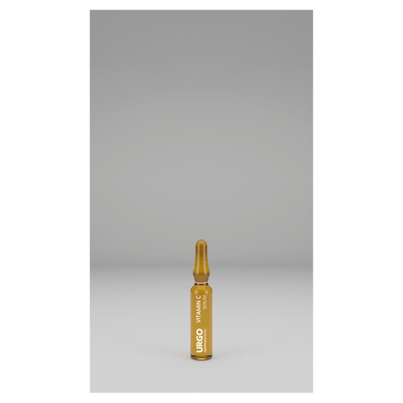 URGO DERMOESTETIC C-Vitalize, zestaw: peeling - 50 ml, ampułka z serum - 4x1 ml, maska do twarzy - 4x2,5 ml