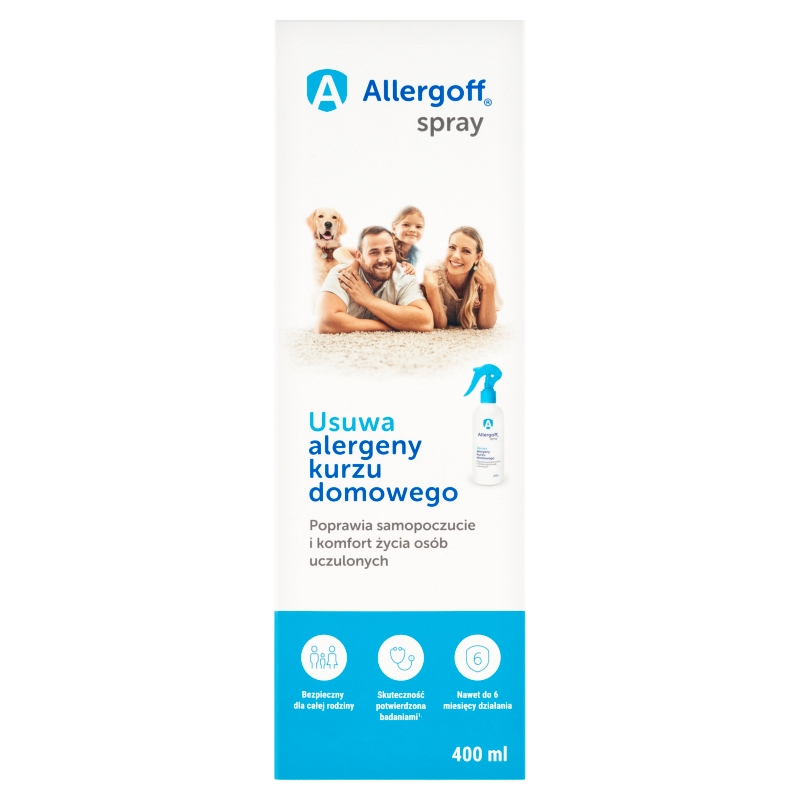 Allergoff spray wspomagający leczenie alergii wziewnej, 400 ml