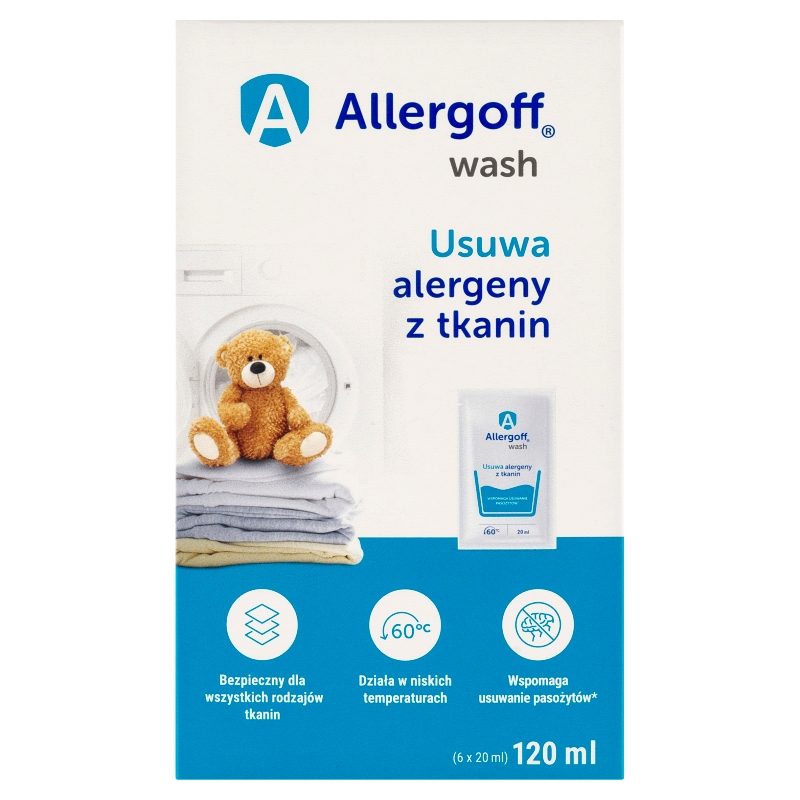 Allergoff Wash do prania 6 x 20 ml