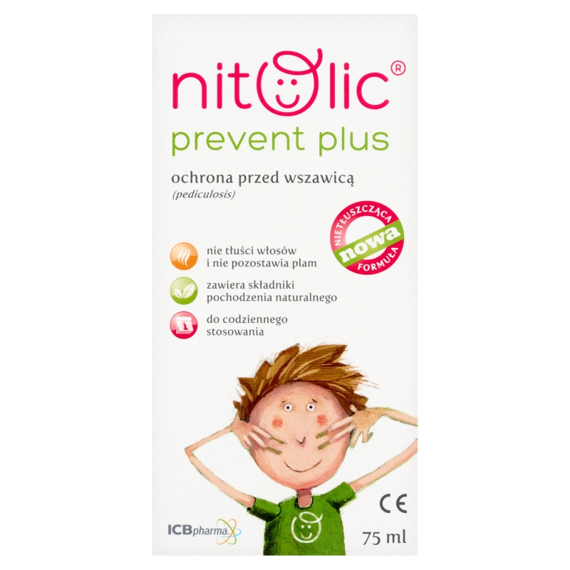 Pipi NITOLIC Prevent Plus Ochrona spray chroniący przed wszawicą, 75 ml