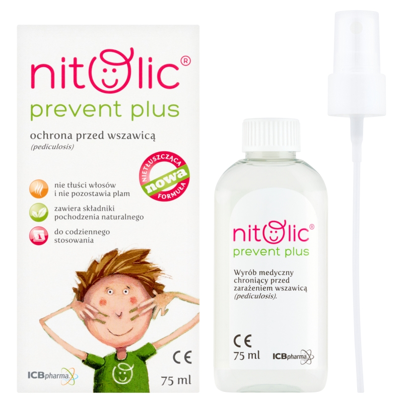 Pipi NITOLIC Prevent Plus Ochrona, spray chroniący przed wszawicą, 75 ml