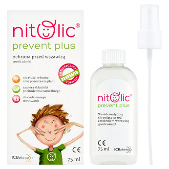 Pipi NITOLIC Prevent Plus Ochrona, spray chroniący przed wszawicą, 75 ml