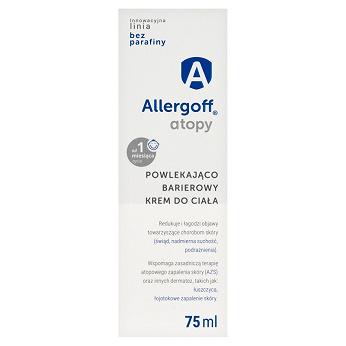 Allergoff, powlekający barierowy krem do ciała, 75 ml
