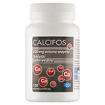 Calcifos tabletki ze składnikami wspierającymi kości i zęby, 150 ml