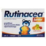 Rutinacea Junior tabletki ze składnikami wspierającymi odporność dla dzieci, 20 szt.