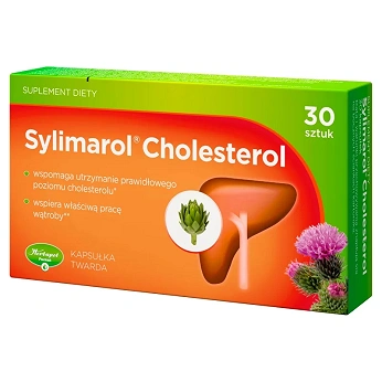 Sylimarol Cholesterol, kapsułki ze składnikami na utrzymanie odpowiedniego poziomu cholesterolu, 30 szt.