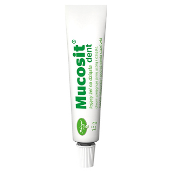 Mucosit Dent, żel do pielęgnacji jamy ustnej i dziąseł, 15 g