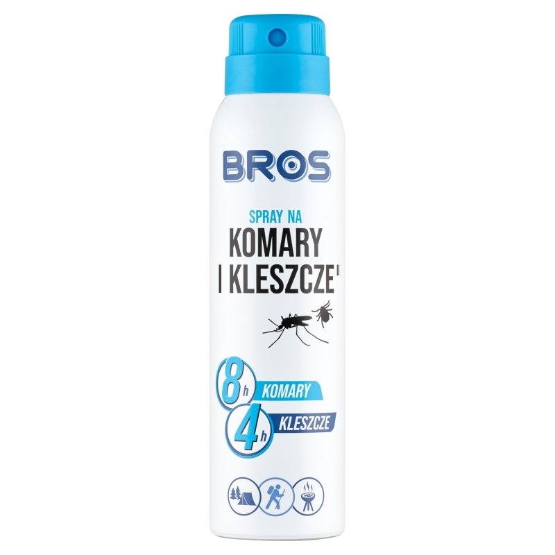 BROS Spray na komary i kleszcze o działaniu repelencyjnym, 90 ml