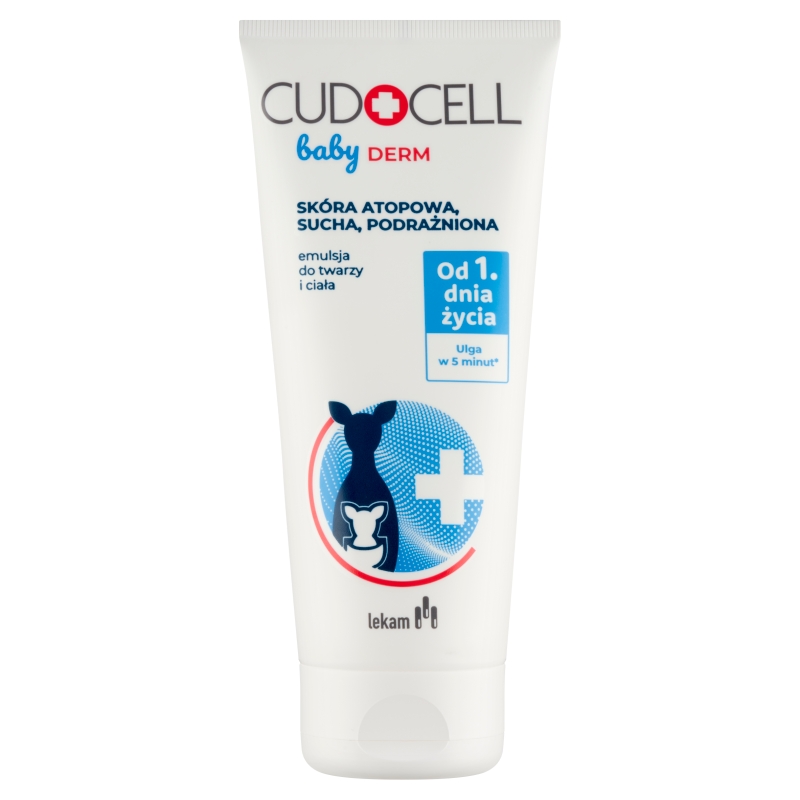 CELTHER POLSKA CUDOCELL Baby DERM, emulsja do twarzy i ciała, 180 ml