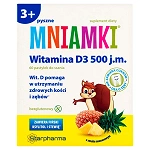 MNIAMKI Witamina D, pastylki do ssania dla dzieci ze składnikami na zdrowe kości, zęby i odporność, 60 szt.