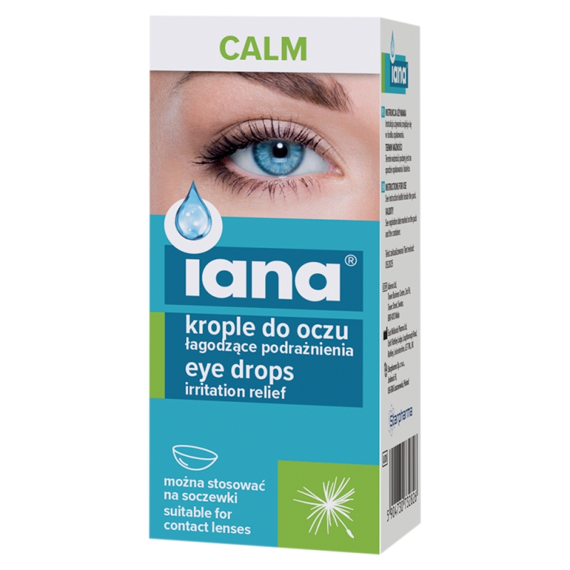 IANA CALM, krople do oczu łagodzące podrażnienia, 10 ml