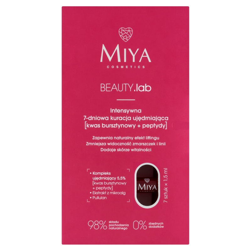 Miya Cosmetics Beauty.Lab 7 Dniowa Kuracja ujędrniająca, 7 ampułek x 1,5 ml