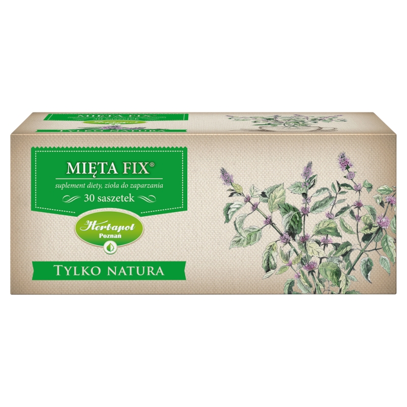 Mięta fix , zioła pomocne w niestrawności, odbijaniu, 30 sasz.