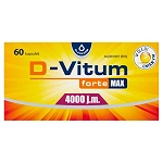 D-Vitum forte MAX 4000 j.m. kapsułki uzupełniające dietę w witaminę D, 60 szt. 