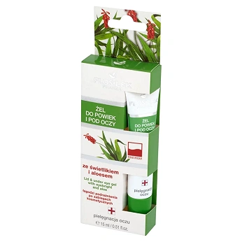 Flos-Lek Żel do powiek i pod oczy, ze świetlikiem i aloesem, 15 ml