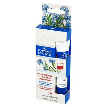 Flos-Lek Żel ze świetlikiem i chabrem bławatkiem, do powiek i pod oczy, 15 ml
