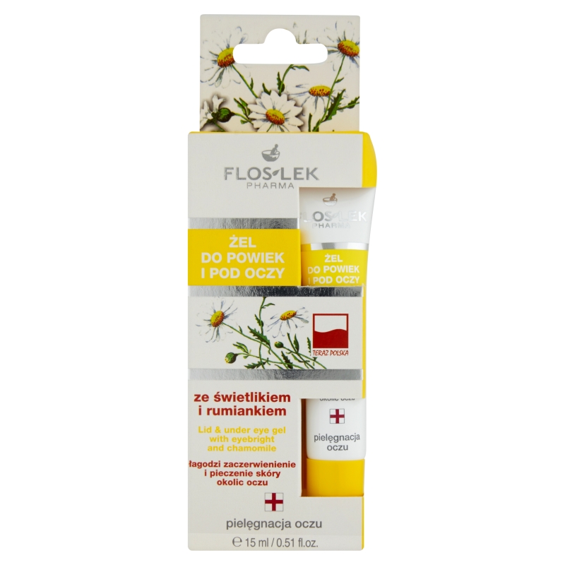 Flos-Lek Żel ze świetlikiem i rumiankiem  do powiek i pod oczy, 10 g